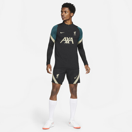 Short entraînement Liverpool Strike noir gris 2021/22
