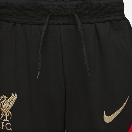 Pantalon survêtement junior Liverpool Strike noir rouge 2021/22