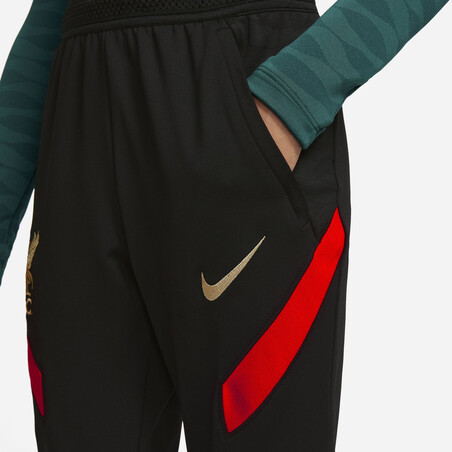 Pantalon survêtement junior Liverpool Strike noir rouge 2021/22