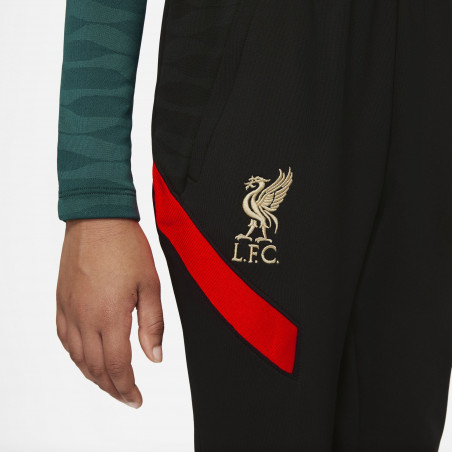Pantalon survêtement junior Liverpool Strike noir rouge 2021/22