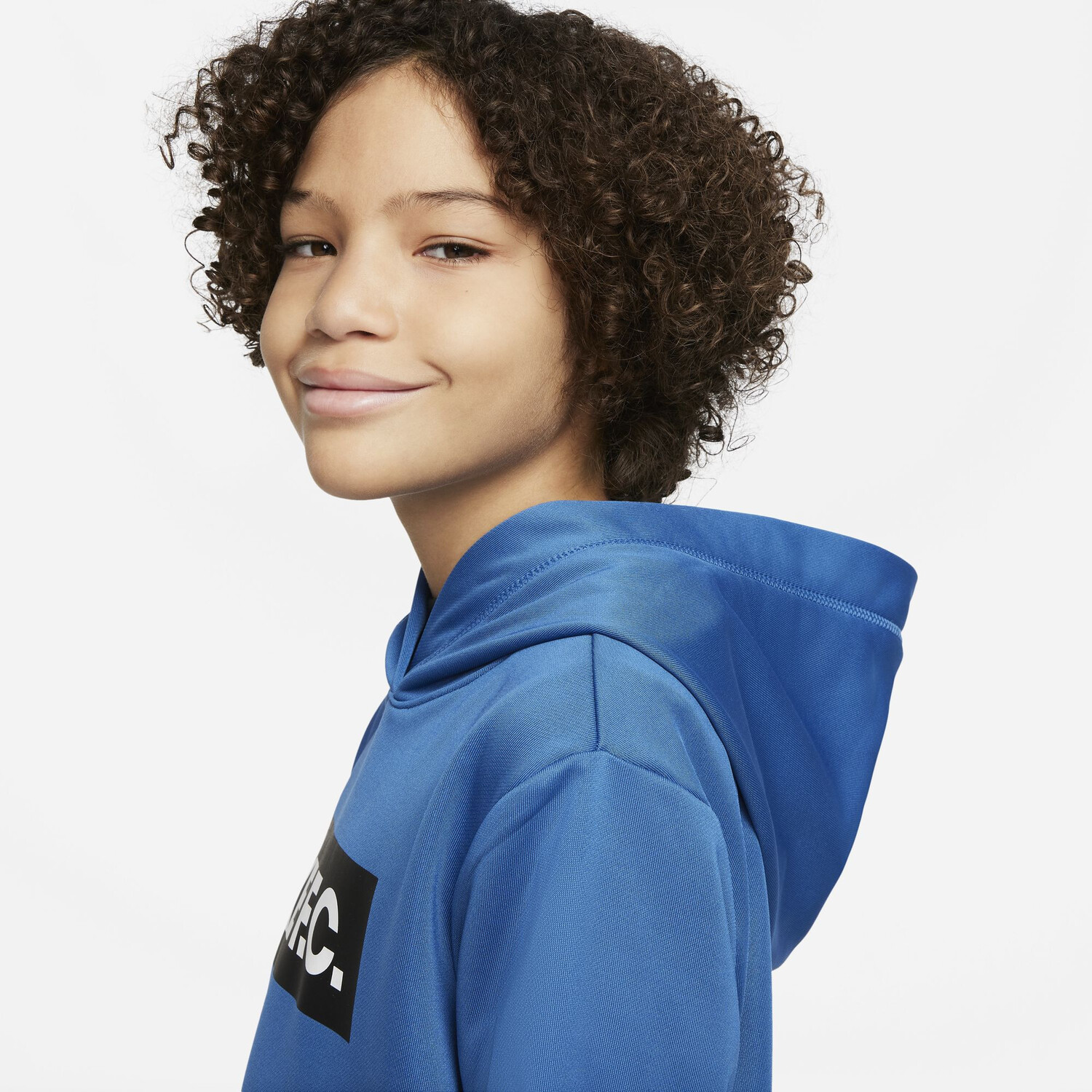 Sweat à capuche junior Nike F.C. bleu sur Foot.fr