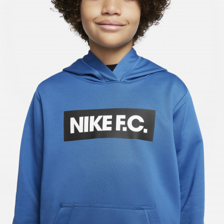 Sweat à capuche junior Nike F.C. bleu