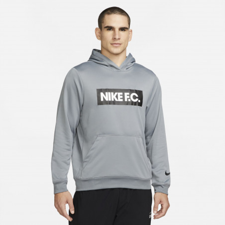 Sweat à capuche Nike F.C. gris