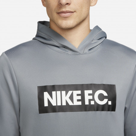 Sweat à capuche Nike F.C. gris
