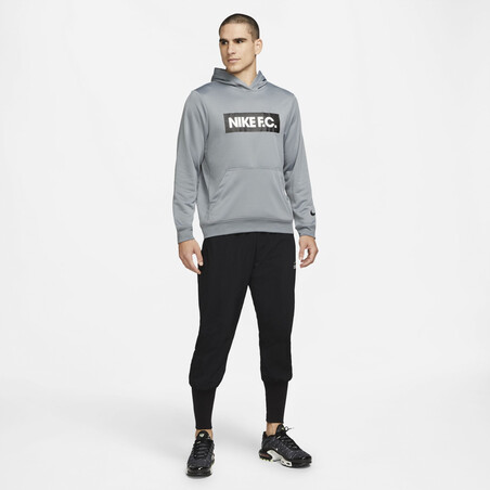 Sweat à capuche Nike F.C. gris