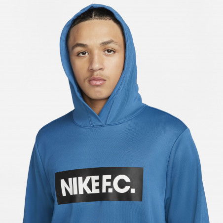 Sweat à capuche Nike F.C. bleu