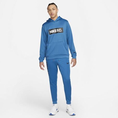 Sweat à capuche Nike F.C. bleu