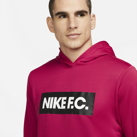 Sweat à capuche Nike F.C. rouge