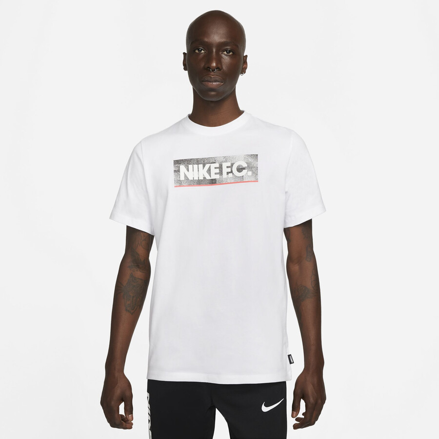 T shirt Nike F.C. blanc rouge sur Foot