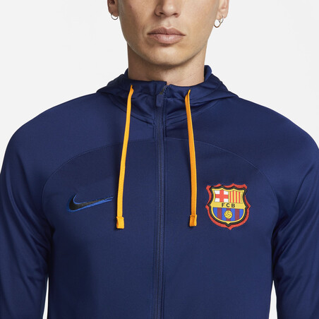 Ensemble survêtement FC Barcelone Strike bleu orange 2021/22