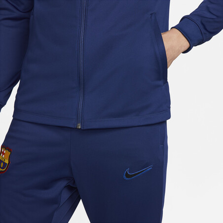 Ensemble survêtement FC Barcelone Strike bleu orange 2021/22