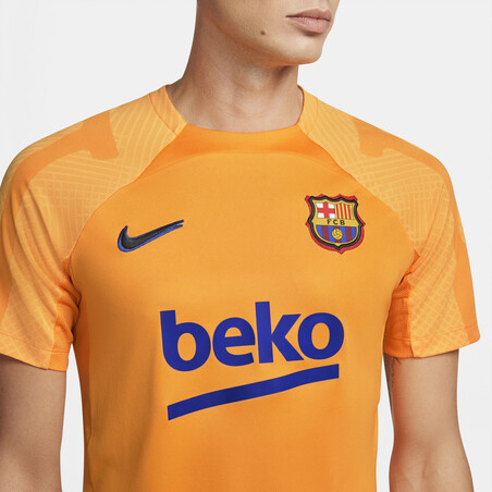 Maillot entraînement FC Barcelone orange 2021/22