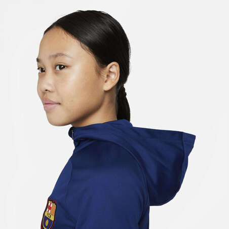 Ensemble survêtement junior FC Barcelone bleu 2021/22