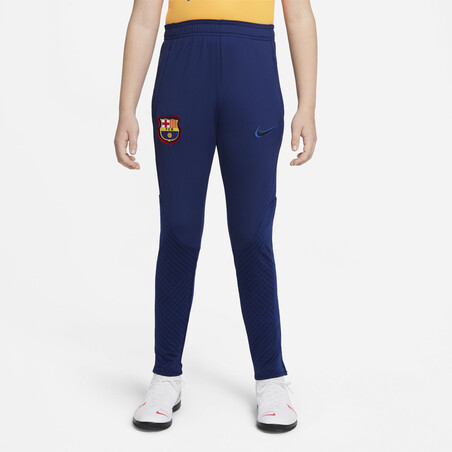 Pantalon survêtement junior FC Barcelone bleu orange 2021/22