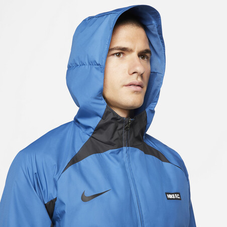 Veste imperméable Nike F.C. bleu noir