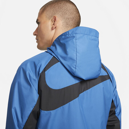 Veste imperméable Nike F.C. bleu noir