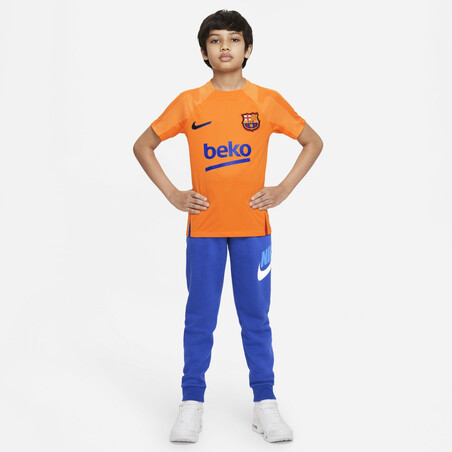 Maillot entraînement junior FC Barcelone orange 2021/22