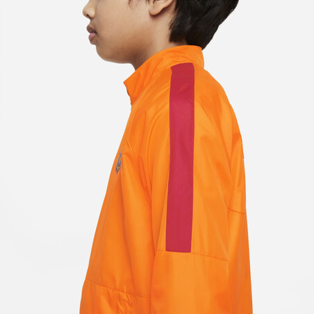 Veste imperméable junior FC Barcelone Academy orange 2021/22