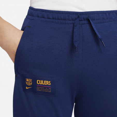 Pantalon survêtement junior FC Barcelone Fleece bleu foncé 2021/22
