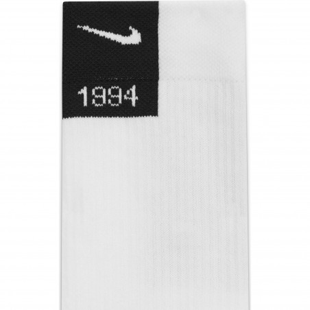 Lot 2 paires chaussettes Nike F.C. noir blanc
