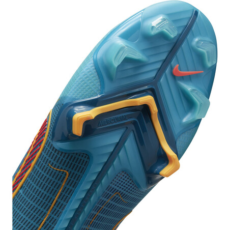 Nike Mercurial Superfly 8 Elite FG bleu jaune
