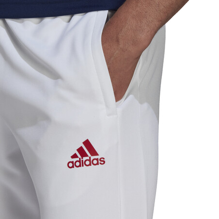 Pantalon survêtement adidas Tiro blanc rouge