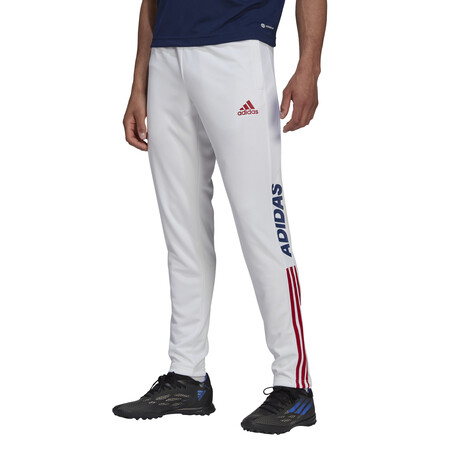 Pantalon survêtement adidas Tiro blanc rouge