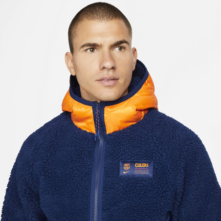 Veste survêtement FC Barcelone Winter bleu 2021/22