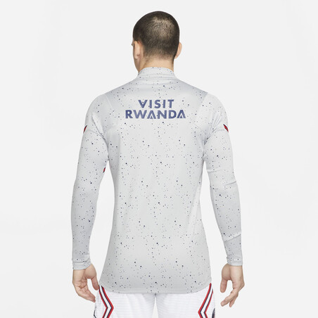 Sweat zippé PSG Strike Elite gris bleu 2021/22