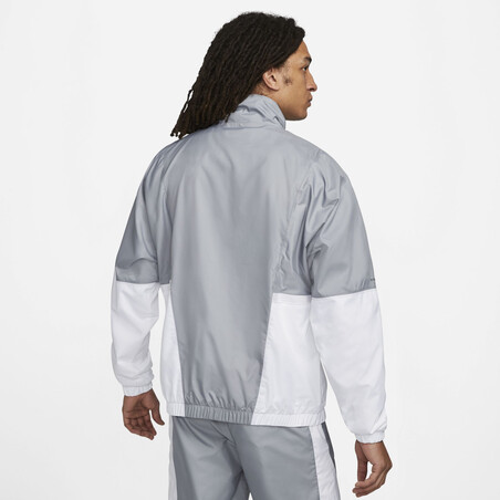 Veste survêtement PSG Woven gris blanc 2021/22