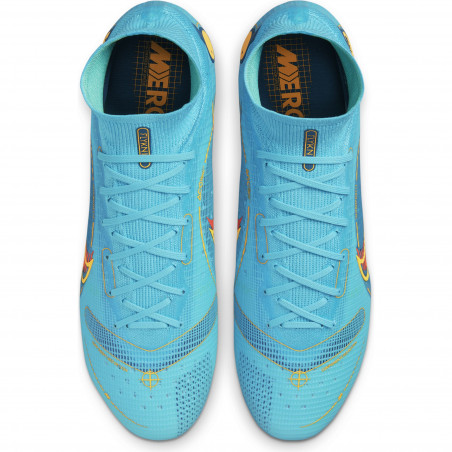 Nike Mercurial Superfly 8 Elite SG-PRO bleu jaune