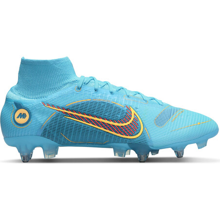 Nike Mercurial Superfly 8 Elite SG-PRO bleu jaune