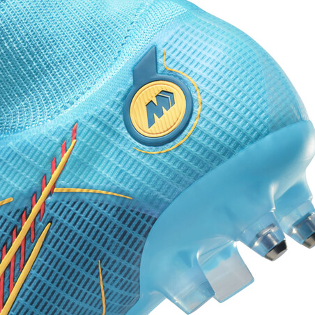 Nike Mercurial Superfly 8 Elite SG-PRO bleu jaune