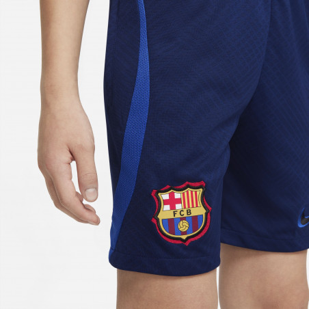 Short entraînement junior FC Barcelone bleu foncé 2021/22