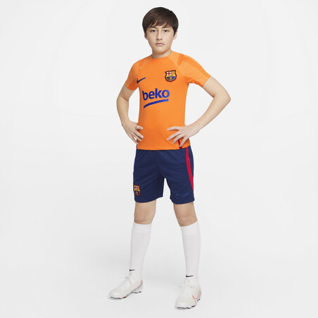 Short entraînement junior FC Barcelone bleu foncé 2021/22
