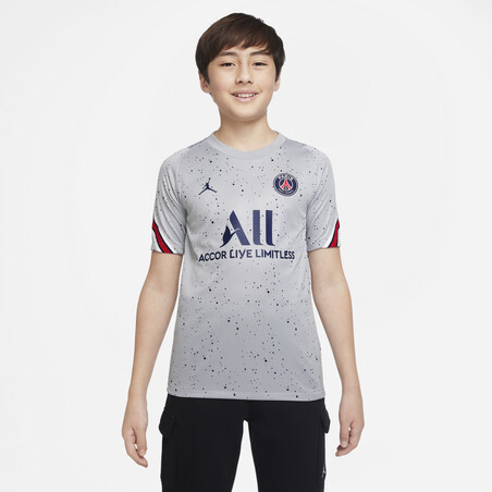 Maillot entraînement junior PSG Strike gris bleu 2021/22
