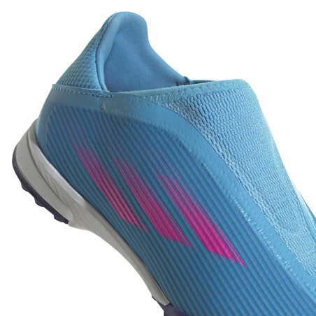 adidas X Speedflow.3 junior LaceLess Turf bleu rose
