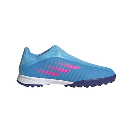 adidas X Speedflow.3 junior LaceLess Turf bleu rose