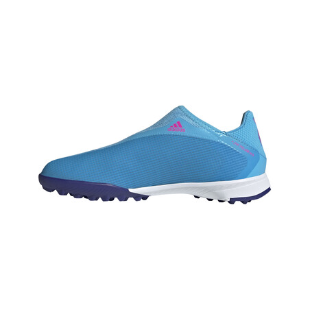 adidas X Speedflow.3 junior LaceLess Turf bleu rose