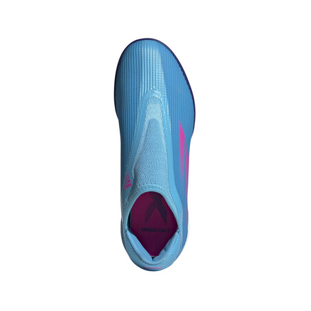 adidas X Speedflow.3 junior LaceLess Turf bleu rose