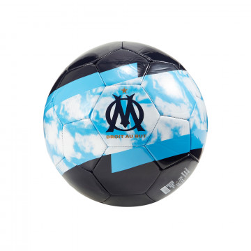 Mini ballon OM Iconic bleu noir 2021/22