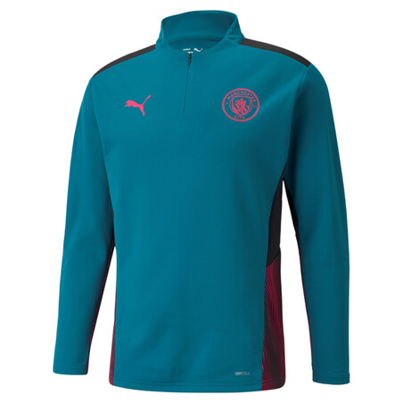 Sweat zippé Manchester City bleu rose 2021/22