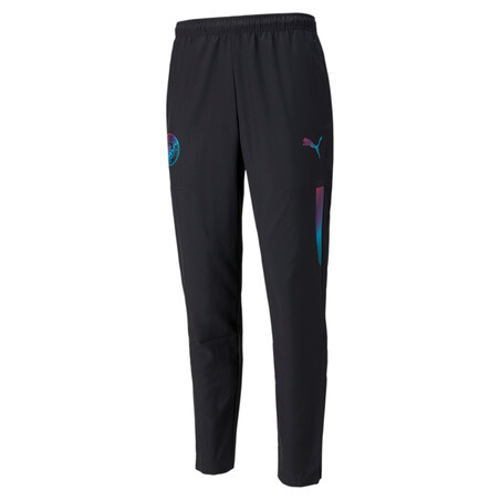 Pantalon avant match Manchester City Woven noir bleu 2021/22