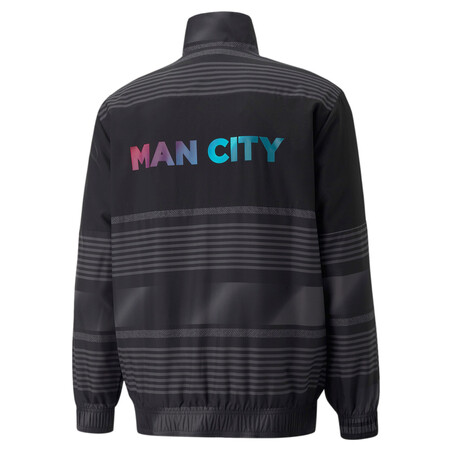 Veste avant match Manchester City noir bleu 2021/22