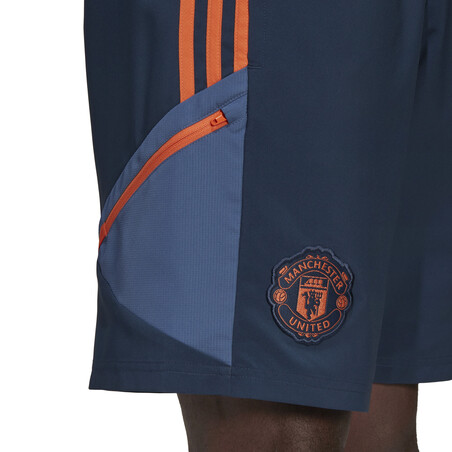 Short entraînement Manchester United woven bleu orange 2022/23