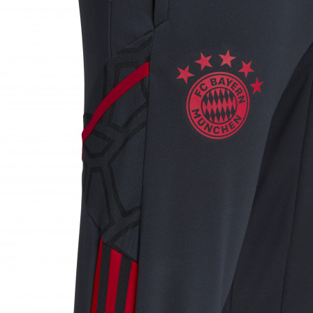 Pantalon survêtement Bayern Munich noir rouge 2022/23