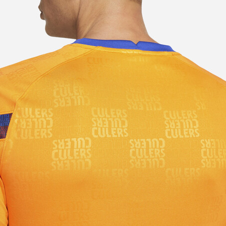 Maillot avant match FC Barcelone orange 2021/22
