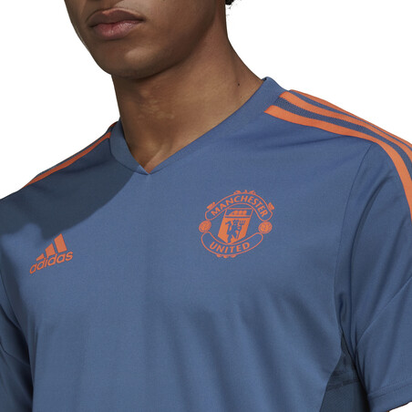Maillot entraînement Manchester United bleu orange 2022/23