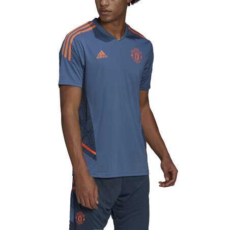 Maillot entraînement Manchester United bleu orange 2022/23