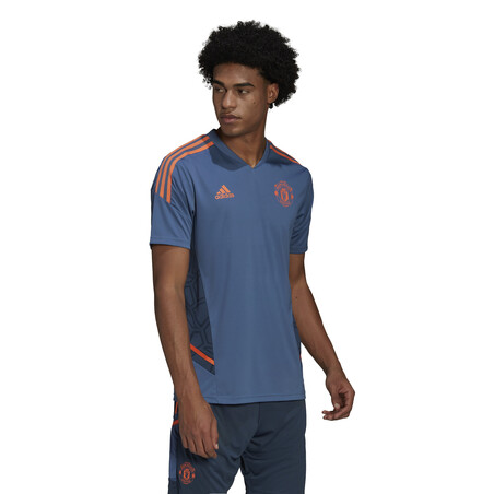 Maillot entraînement Manchester United bleu orange 2022/23